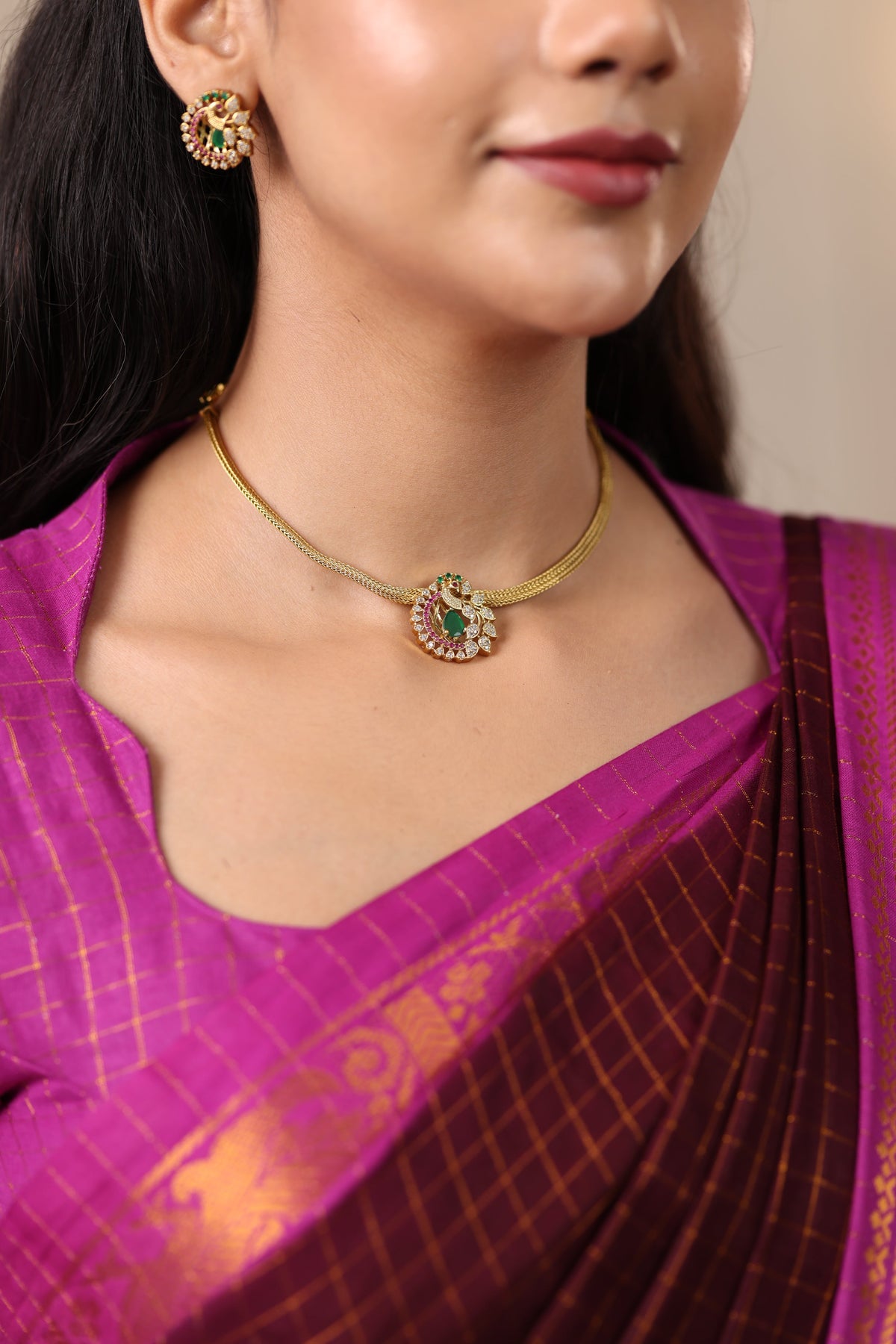 Aria Crystal Pendant Necklace