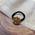 VH Handmade Rust Orange kundan Hair band