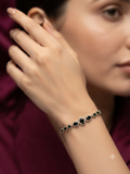 Emerald American Diamond Adjustable Bracelet