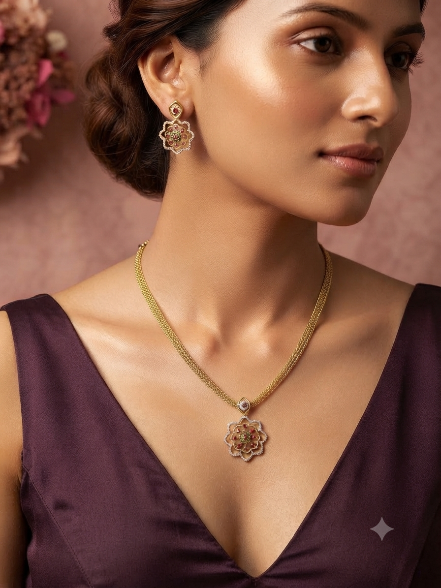 Mandala Antique Necklace Set