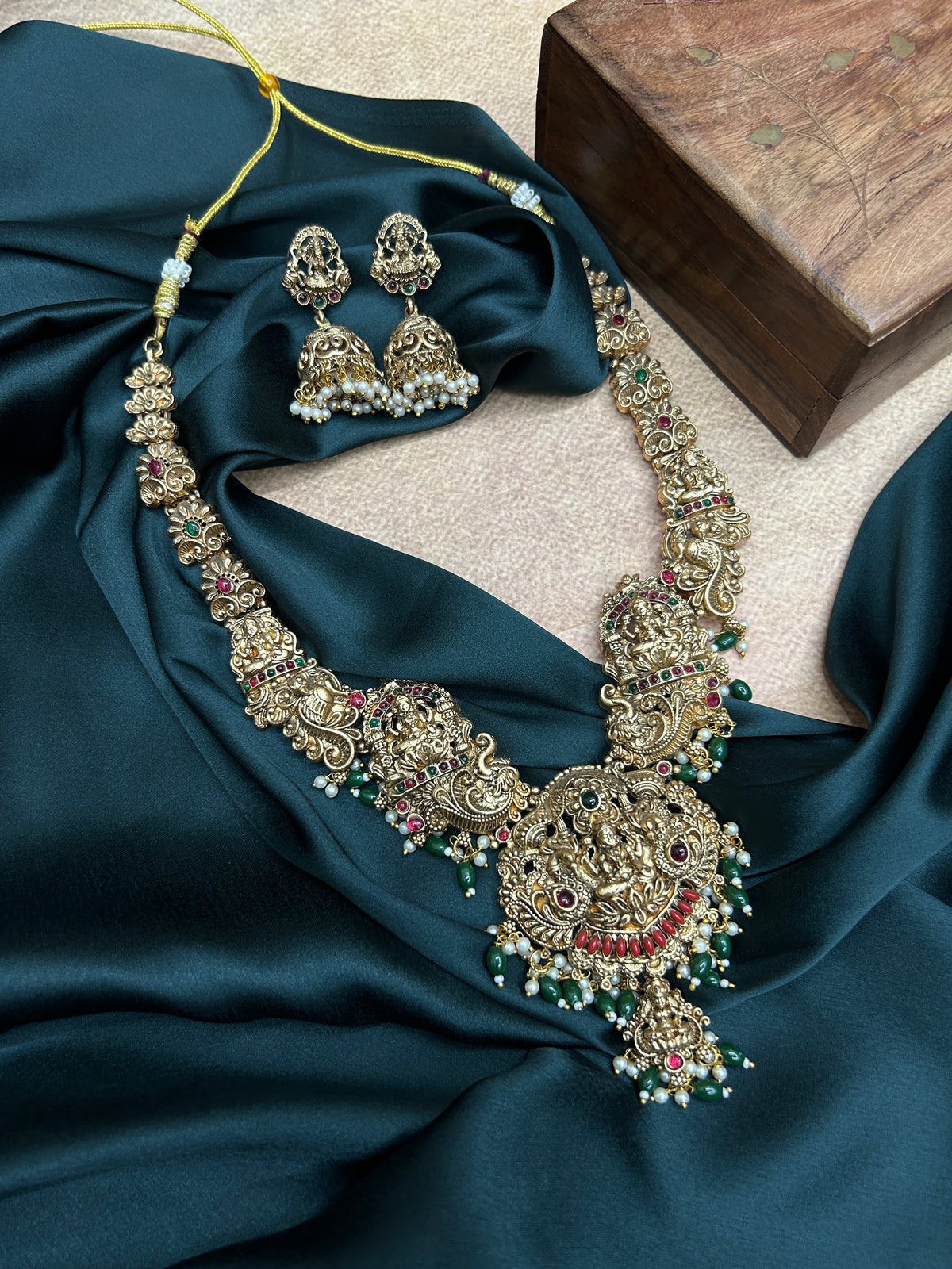 Antique Lakshmi Temple Haram Set
