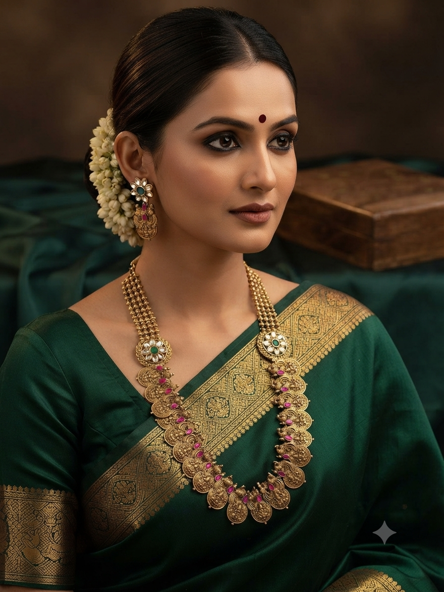 Lakshmi Kasumalai Long Haram Set