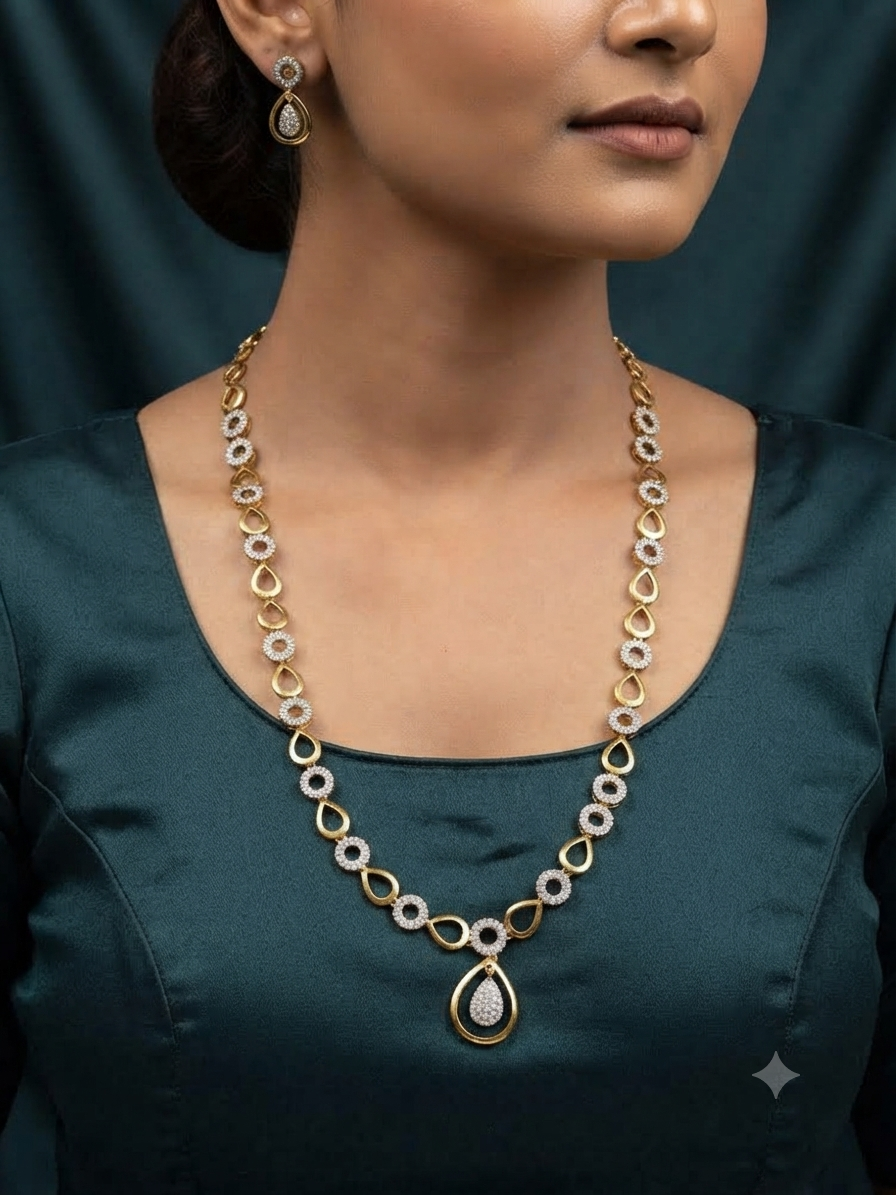 Golden Loop Pendant Necklace
