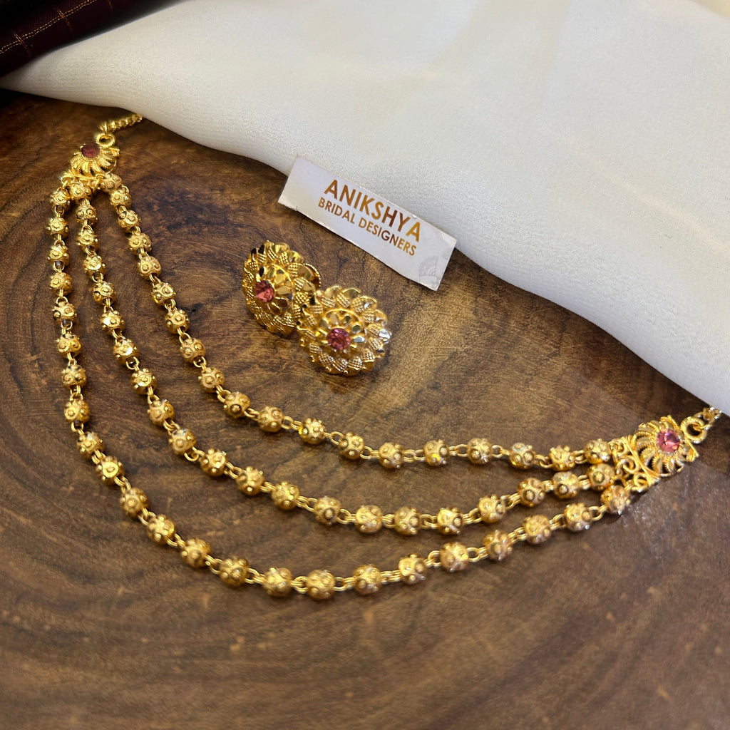 Tanvika multi layer antique necklace