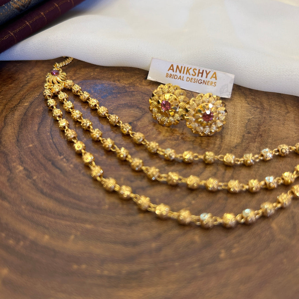 Tanvika multi layer antique necklace
