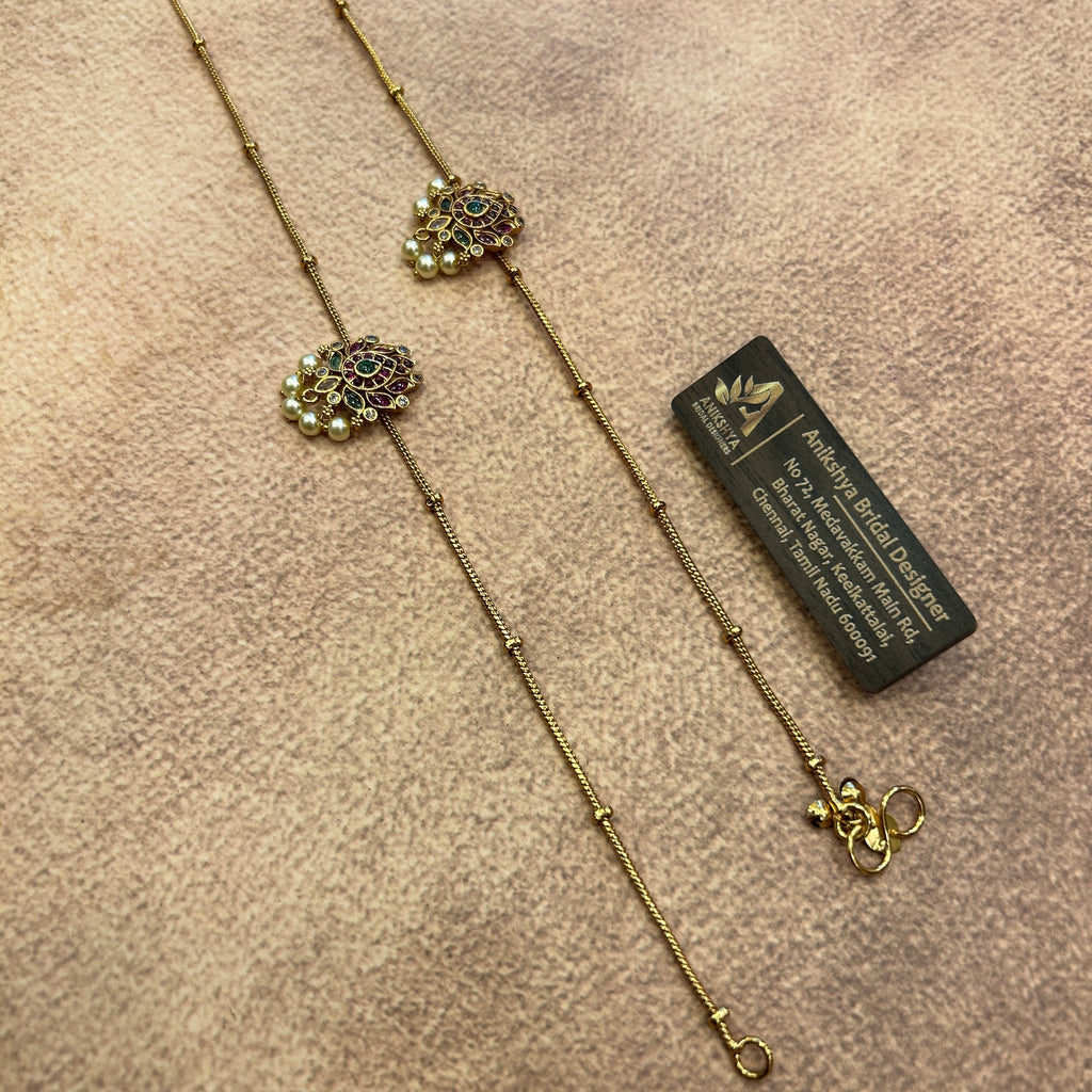 Grace Pearl Drop anklet