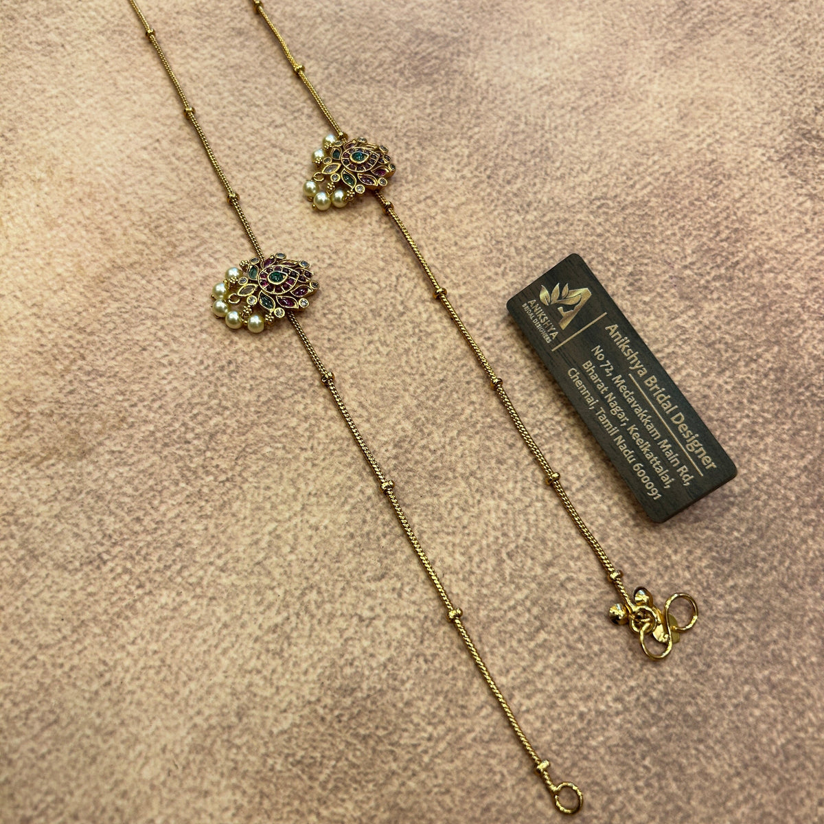 Grace Pearl Drop anklet