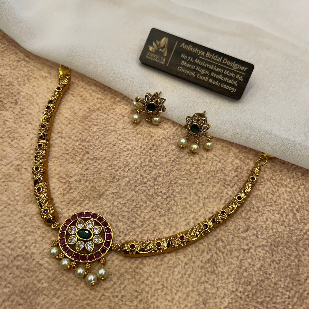Praneetha kemp pendant Necklace