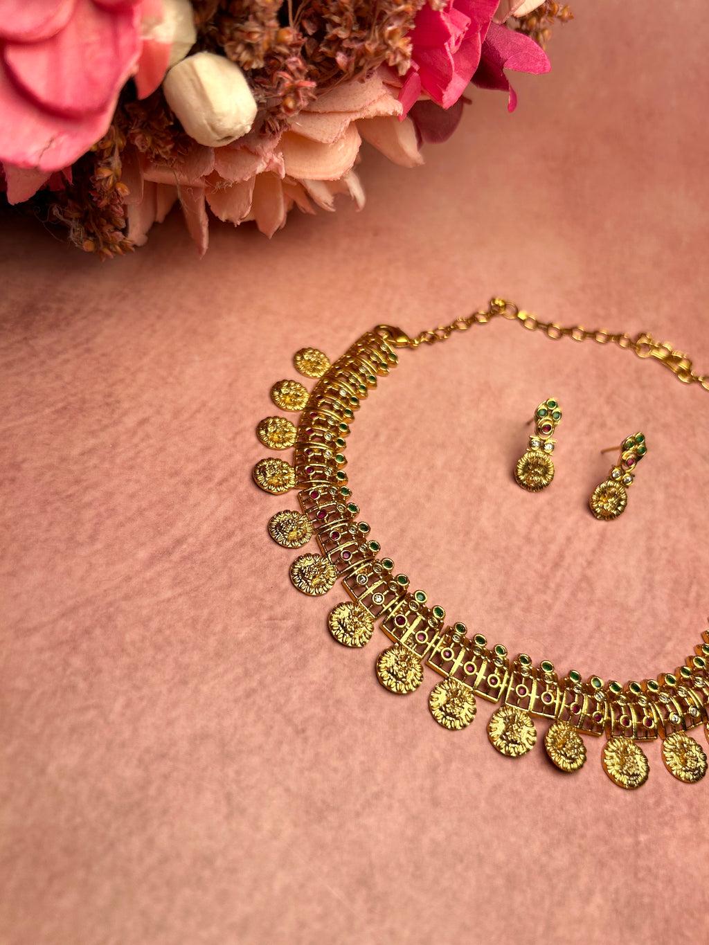 Antique Coin Necklace Set