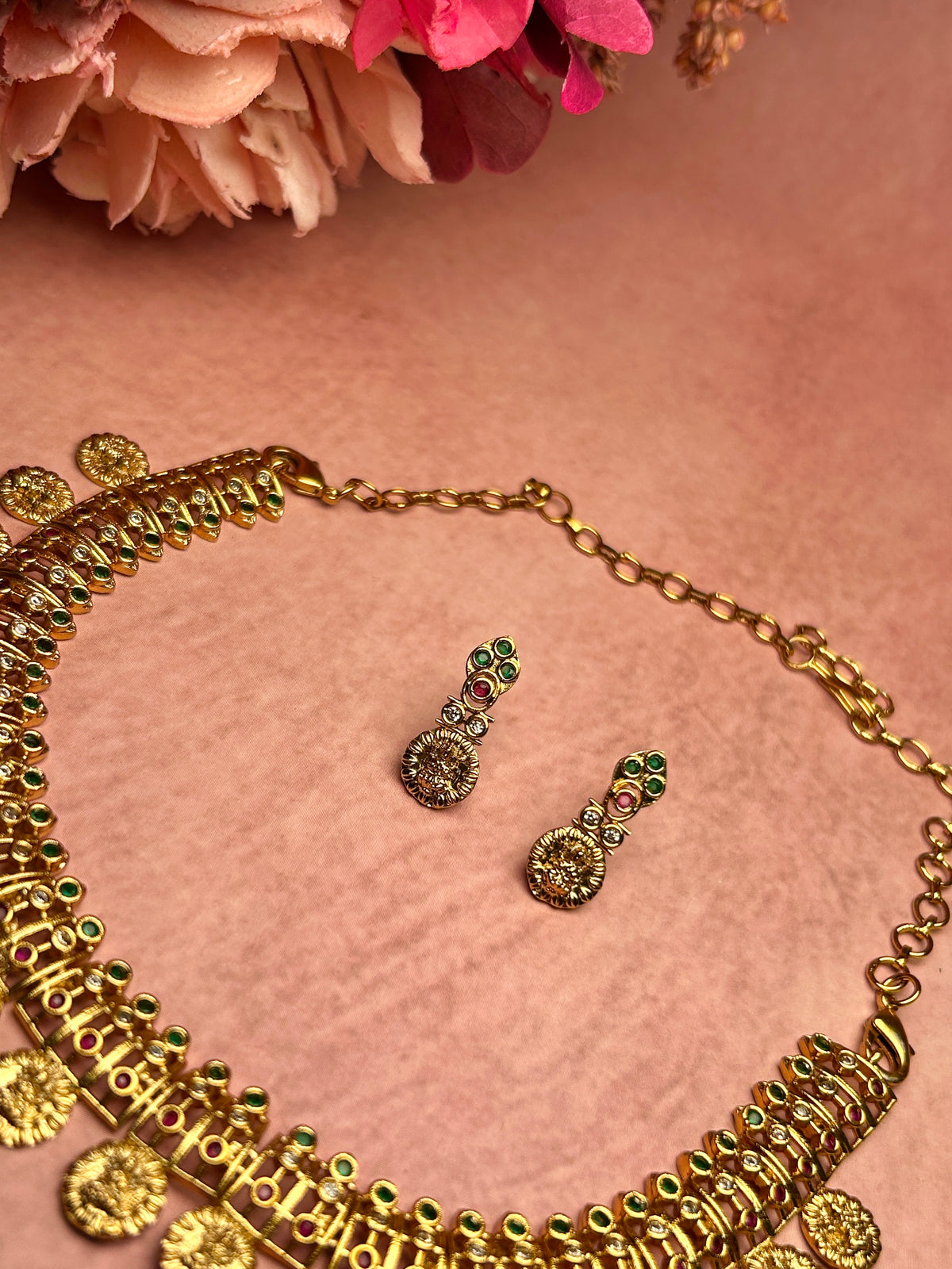 Antique Coin Necklace Set
