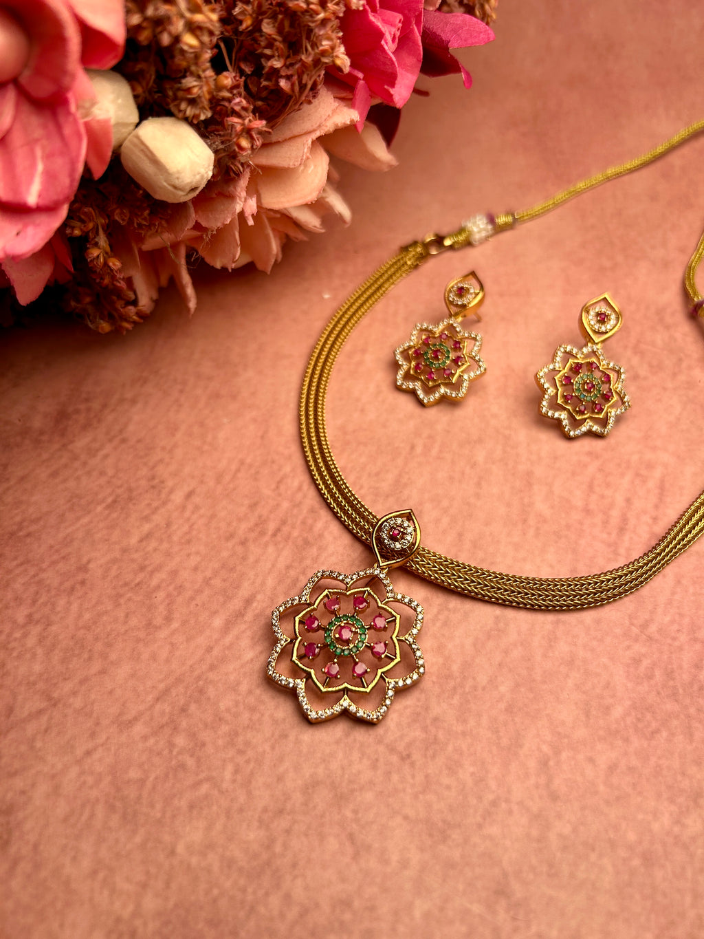 Mandala Antique Necklace Set