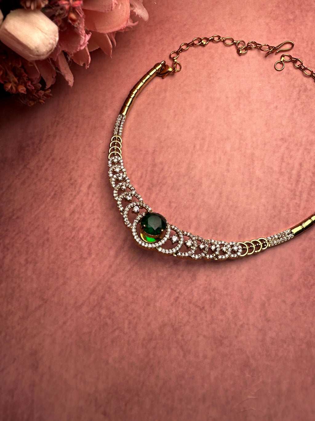 Interchangeable Stone Hasli Necklace Set