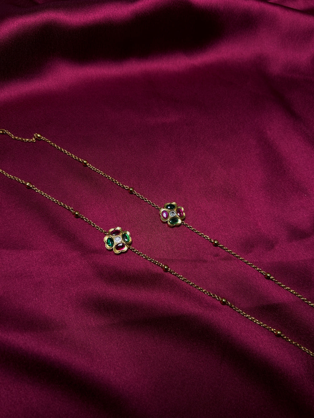 Antique kemp stone anklet