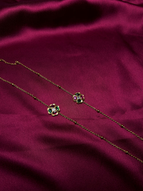 Antique kemp stone anklet