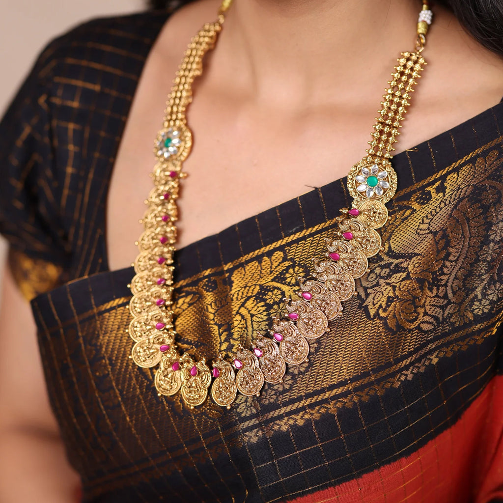 Lakshmi Kundan Antique Haram