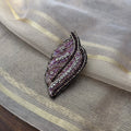 VH Onion Pink Cut bead Handmade Brooch