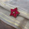 VH Red silk thread Handmade Brooch