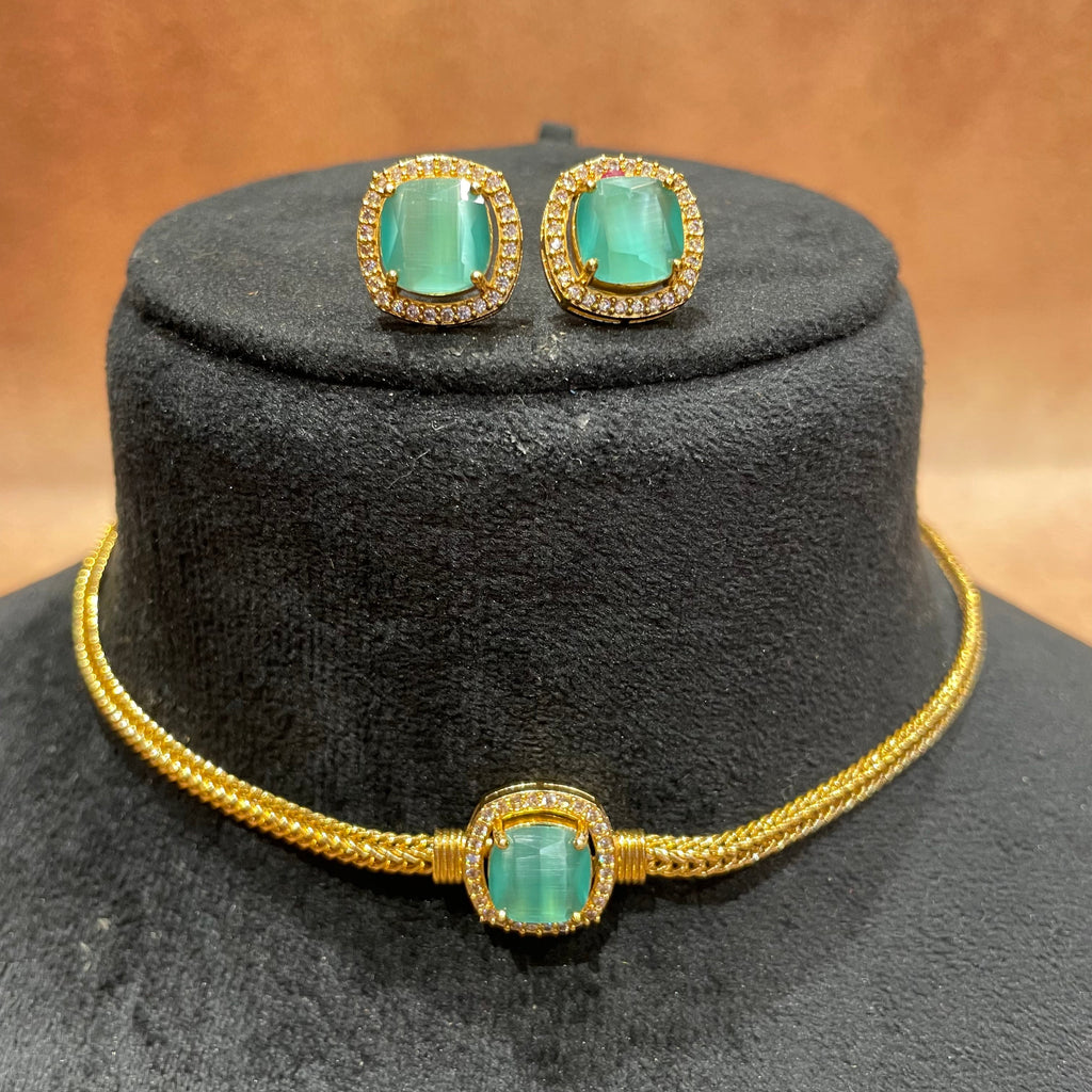 Sage Green Antique Necklace