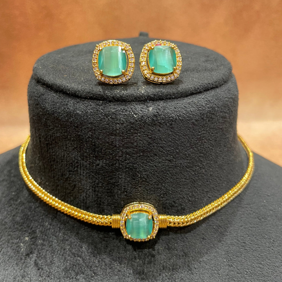 Sage Green Antique Necklace